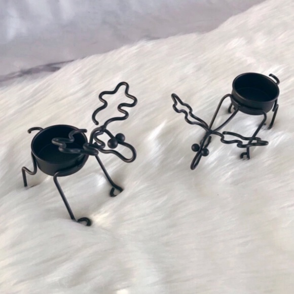 PartyLite Woodland Critters Tealight Pair Set Candle Holder Decor - Picture 7 of 12